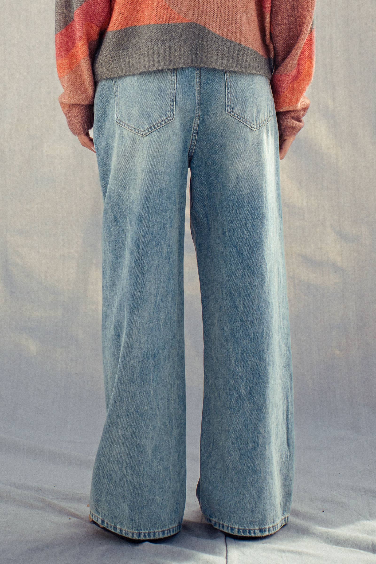 Urban Daizy Vintage Wash High Waist Straight Leg Jeans Denim Jeans - Women's (UDZ-PT-00468) – alternate view 6