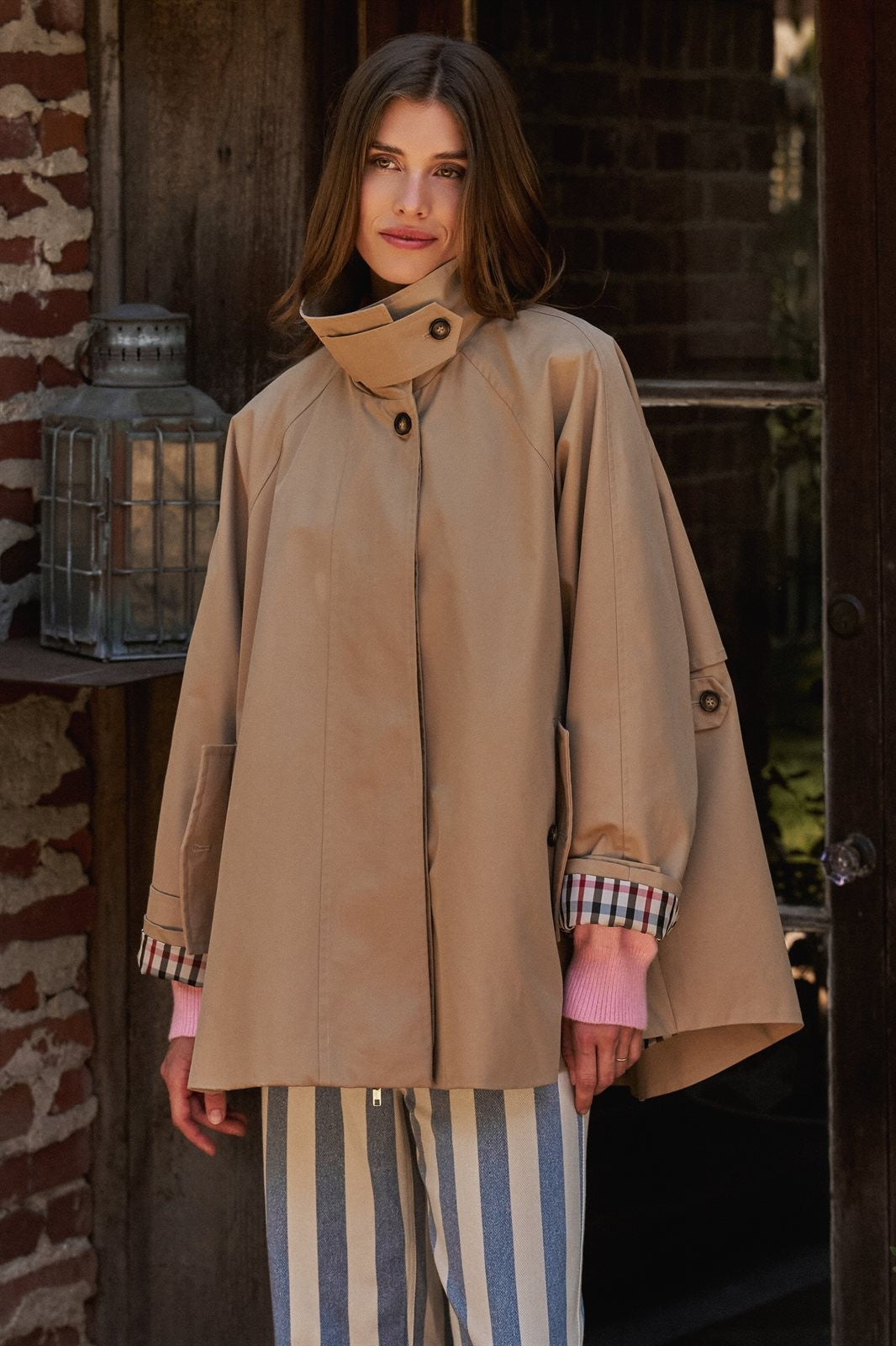 Modern Trench Jacket in KHAKI - Women's Jackets & Blazers | Urban Daizy