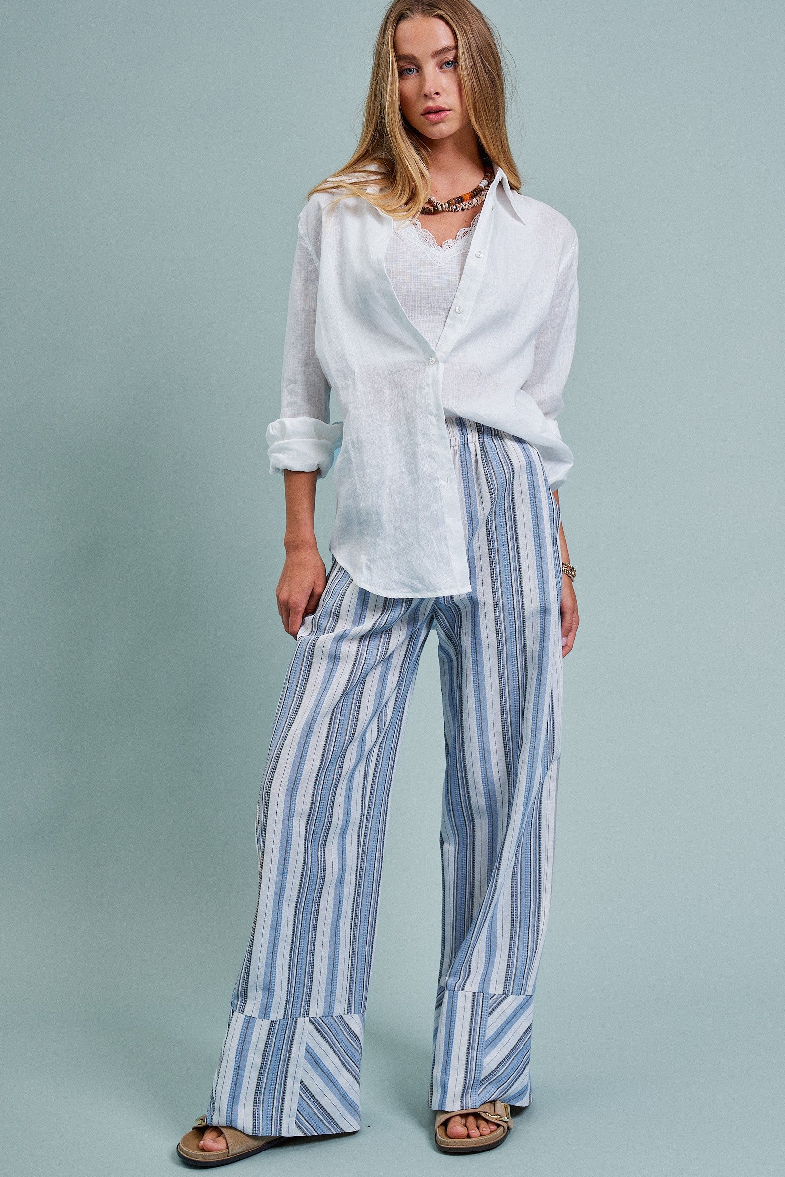 Classic Chic Button-Down Shirt in WHITE - Women's Tops | Urban Daizy