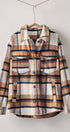 Urban Daizy Plaid Button-Down Jacket Black Shirt Jacket Shacket - Women's (UDZ-OT-00051) – alternate view 15