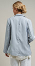 Soft Structure Tailored Blazer in DEW BLUE - Women's Jackets & Outerwear | Urban Daizy