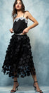 Urban Daizy Polka Dot Tulle Midi Skirt with Elastic Waist Black Skirt - Women's (UDZ-SK-00104) – alternate view 5