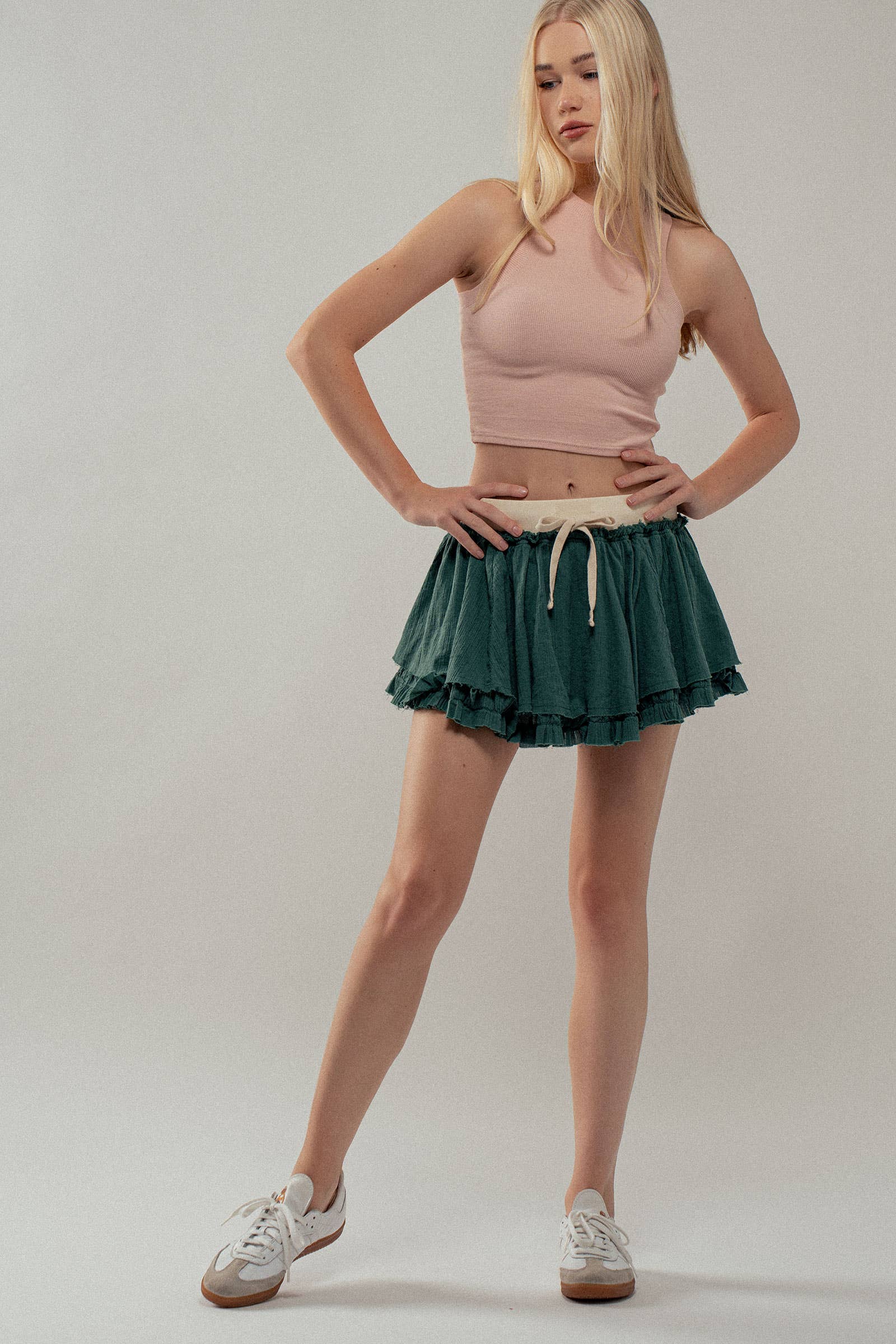 Urban Daizy Rib Knit Halterneck Sleeveless Tank Top Black Tank Top - Women's (UDZ-TP-00517) – alternate view 8