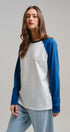 All-Star Vintage Baseball Tee in BLUE - Women's T-Shirts & Polos | Urban Daizy