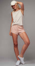 Urban Daizy Crinkle Stripe Shorts Lemon Shorts - Women's (UDZ-PT-00471) – alternate view 14