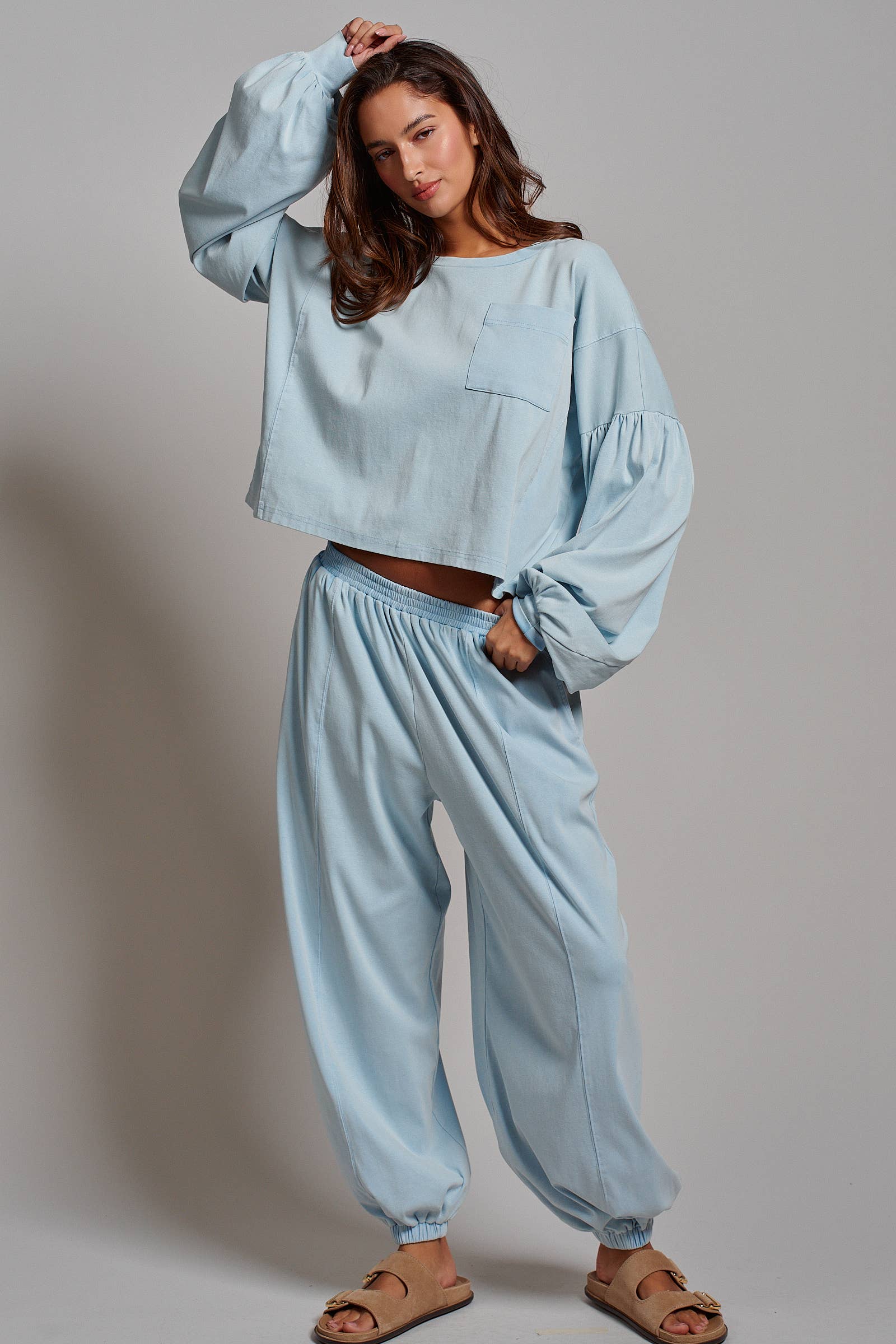 Mineral Wash Cotton Lounge Set