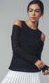Urban Daizy Layered Ribbed Knit Off-Shoulder Long Sleeve Top Black Tank Top - Women's (UDZ-TP-00229) – alternate view 11