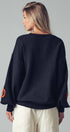 Urban Daizy Pumpkin Patch Balloon Sleeve Sweater Rust Knit Sweater - Women's (UDZ-TP-00814) – alternate view 13