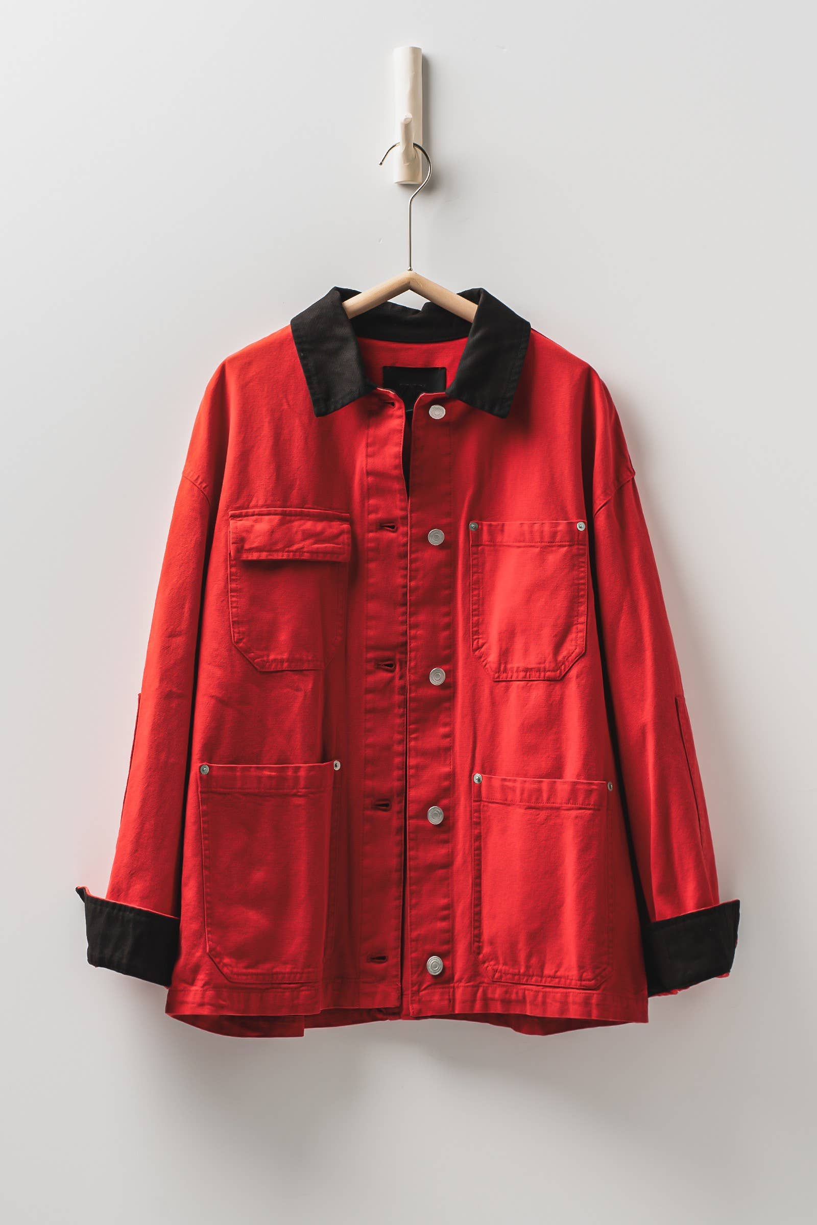 Urban Daizy Utility Contrast Collar Workwear Jacket Camel Jacket - Women's (UDZ-TP-00811) – alternate view 17