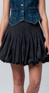 Urban Daizy Pleated High-Waist Bubble Mini Skirt Blue Skirt - Women's (UDZ-OT-00168) – alternate view 7