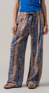 Urban Daizy Striped Textured Cotton Wide Leg Pants Blue-Multi Pants - Women's (UDZ-PT-00478) – alternate view 3