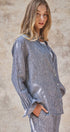Urban Daizy Linen Long Sleeve Button-Down Shirt Black Blouse - Women's (UDTP1454-Black) – alternate view 3