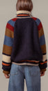 Urban Daizy Chunky Rib-Knit Faux Fur Lined Cardigan Navy Cardigan - Women's (UDZ-KN-00652) – alternate view 13