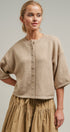 Soft Touch Elbow-Length Knit Cardigan in OATMEAL - Women's Cardigans & Shrugs | Urban Daizy