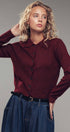 Urban Daizy Recycled Blend Collared Knit Cardigan Charcoal Cardigan - Women's (UDZ-KN-00656) – alternate view 8