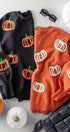 Urban Daizy Pumpkin Patch Balloon Sleeve Sweater Rust Knit Sweater - Women's (UDZ-TP-00814) – alternate view 2