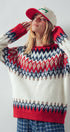 Urban Daizy Fair Isle Wool Blend Sweater Top Green-Multi Knit Sweater - Women's (UDZ-KN-00652) – alternate view 5