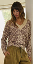 Leopard Print V-Neck Knit Sweater in LEOPARD - Women's Sweaters | Urban Daizy