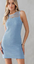 Urban Daizy HOLLOW OUT CROCHET MINI DRESS Beige Dress - Women's (UDZ-DR-00127) – alternate view 4
