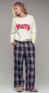 Urban Daizy Merry Embroidered Crewneck Sweater Ivory Knit Sweater - Women's (UDZ-KN-00488) – alternate view 12