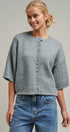 Soft Touch Elbow-Length Knit Cardigan in GREY - Women's Cardigans & Shrugs | Urban Daizy