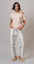 Contrast Stripe Straight Pant