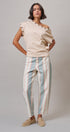 Contrast Stripe Straight Pant