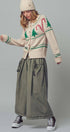 Urban Daizy Graphic Knit Eyelit Tier Button-Front Cardigan Ivory Cardigan - Women's (UDZ-KN-00150) – alternate view 9