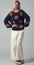 Urban Daizy Pumpkin Patch Balloon Sleeve Sweater Rust Knit Sweater - Women's (UDZ-TP-00814) – alternate view 19
