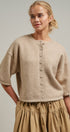 Soft Touch Elbow-Length Knit Cardigan in OATMEAL - Women's Cardigans & Shrugs | Urban Daizy