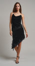 Midnight Lace Velvet Midi Skirt