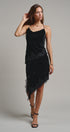 Midnight Lace Velvet Midi Skirt