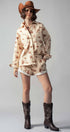 Urban Daizy Western Rodeo Ready Roundup Shirt Ivory Button Down Shirt - Women's (UDZ-DR-00390) – alternate view 9