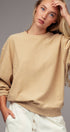 Urban Daizy Oversized Vintage Wash Ribbed Cotton Sweater Charcoal Sweatshirt - Women's (UDZ-KN-00544) – alternate view 13