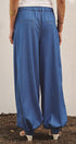 Urban Daizy Soft Chambray Wide Leg Barrel Pants Blue Pants - Women's (TNPT0819-Blue) – alternate view 3