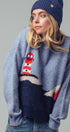 Urban Daizy Nautical Lighthouse Knit Sweater Blue Knit Sweater - Women's (UDZ-KN-00657) – alternate view 4