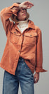 Urban Daizy Oversized Sherpa Lined Corduroy Shacket Beige Shirt Jacket Shacket - Women's (UDZ-OT-00163) – alternate view 10