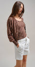Urban Daizy Polka Dot Button-Front Cardigan MOCHA Cardigan - Women's (TNOW1380-MOCHA) – alternate view