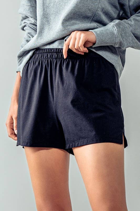 Urban Daizy Essential Lightweight Lounge Shorts for Summer Shorts Black Lounge Shorts - Women's (UDZ-PT-00261)