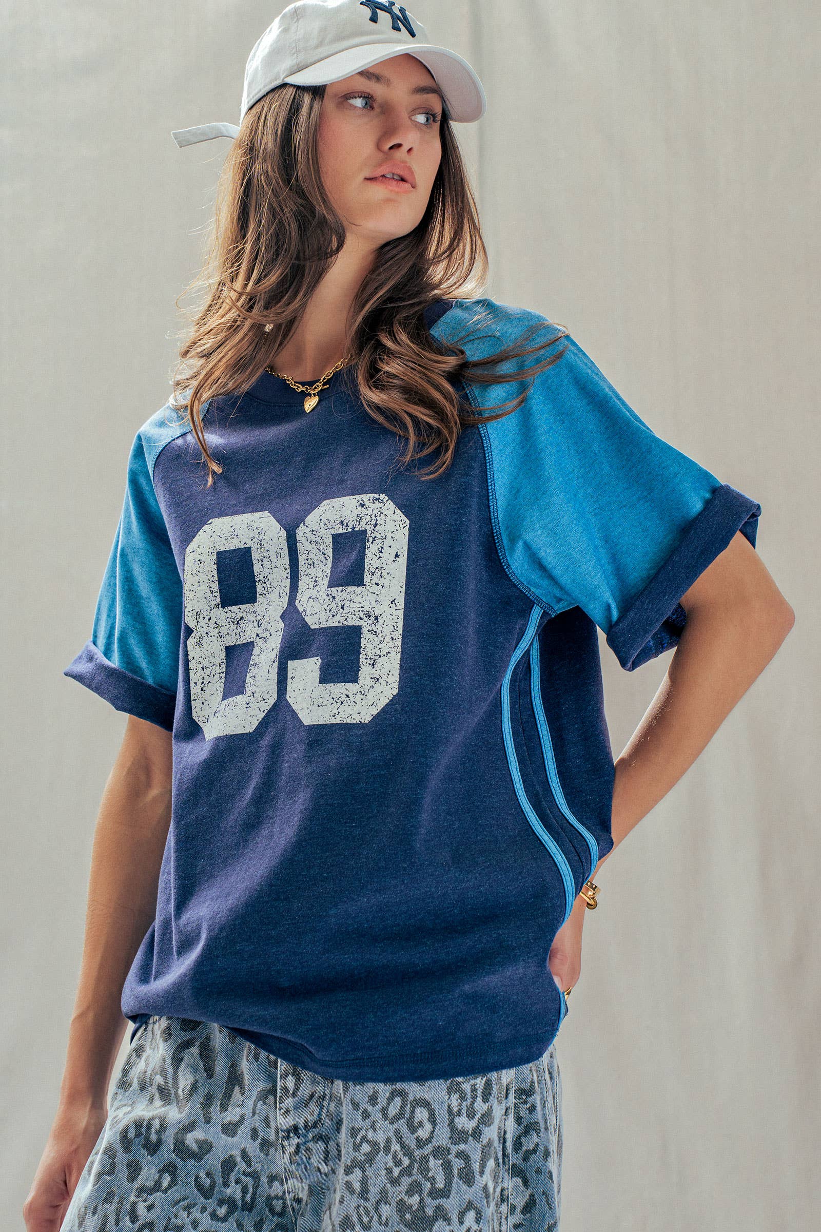 Vintage Varsity Graphic Raglan Sleeve Tee