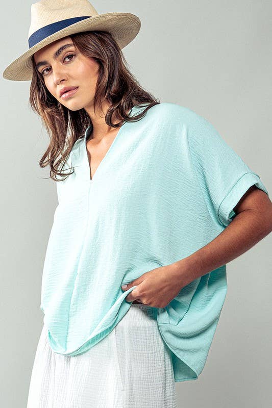 Breezy Airflow V-Neck Top