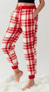 Urban Daizy Cozy Checkered Jogger Style Pajama Pants Ash-Blue Sleepwear Bottom - Women's (UDZ-PT-00127) – alternate view 13