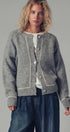 Urban Daizy Contrast Trim Boho Knit Button Cardigan Grey Cardigan - Women's (UDZ-PT-00355)