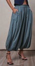Balloon Hem Wide Leg Pants in BLACK - Women's Casual Pants | Urban Daizy