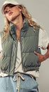 Urban Daizy Essential Puffer Down Vest with Adjustable Hem Black Outerwear Vest - Women's (UDZ-OT-00272) – alternate view 15