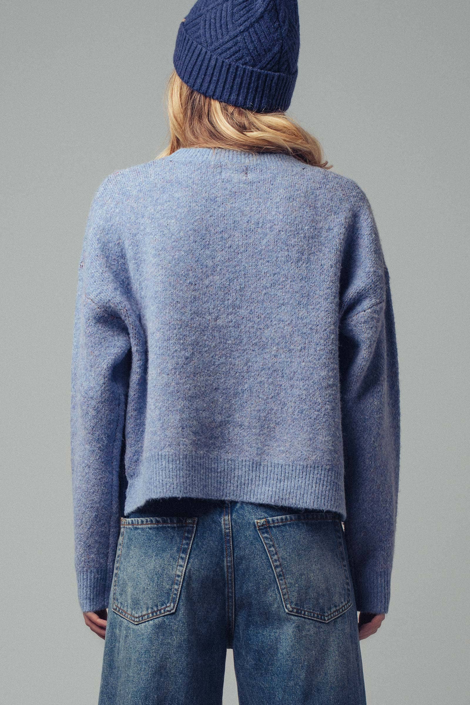 Urban Daizy Nautical Lighthouse Knit Sweater Blue Knit Sweater - Women's (UDZ-KN-00657) – alternate view 5