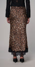Leopard Print Lace Hem Maxi Skirt in LEOPARD - Women's Maxi Skirts | Urban Daizy