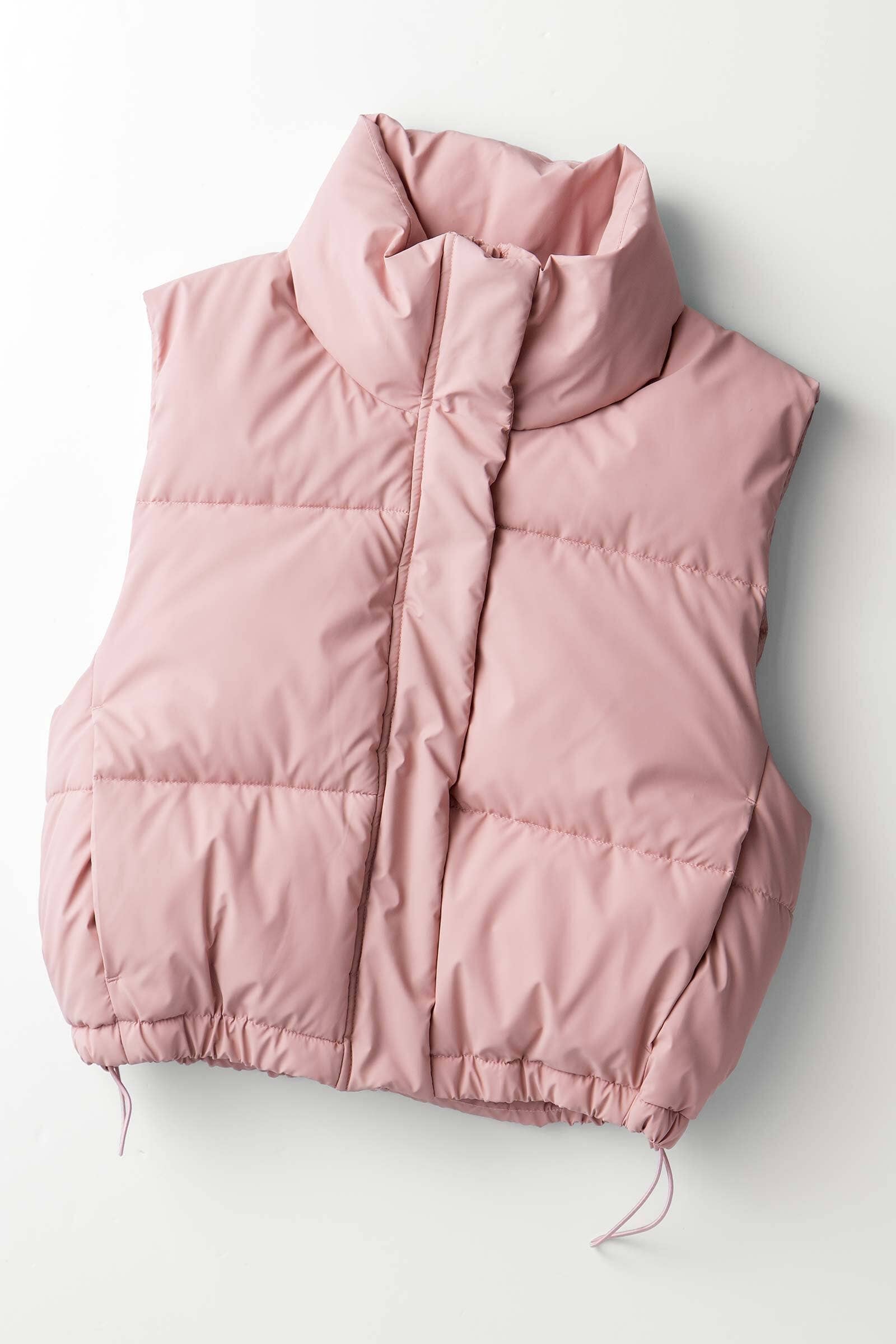 Urban Daizy Essential Puffer Down Vest with Adjustable Hem Black Outerwear Vest - Women's (UDZ-OT-00272) – alternate view 7