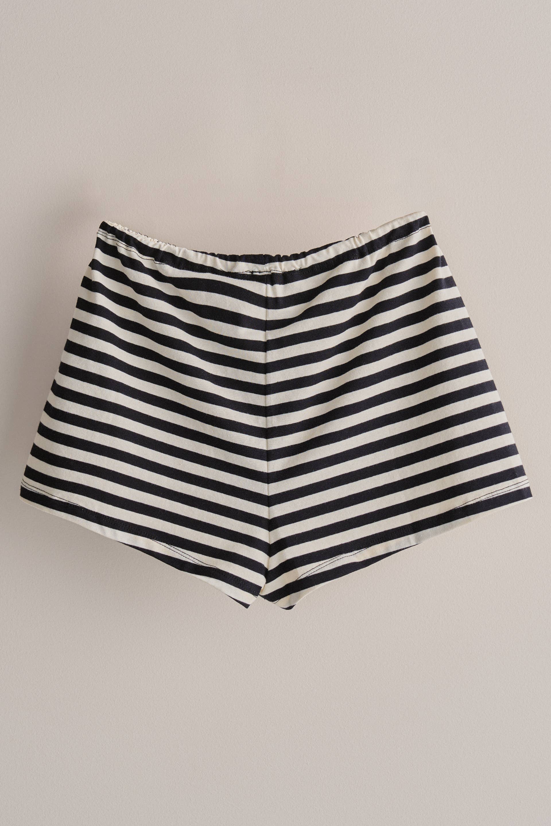 Coastal Striped Drawstring Lounge Shorts