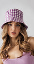 Urban Daizy Classic Spring Gingham Checkered Cotton Bucket Hat Black Bucket Hat - Women's (UDZ-AC-00031) – alternate view 4